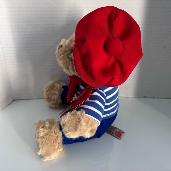 KEEL Toys Paris France Stuffed Plush Teddy Bear Beret French Sailor 8" - Picture 3 of 10